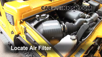 2003 Hummer H2 6.0L V8 Air Filter (Engine) Replace